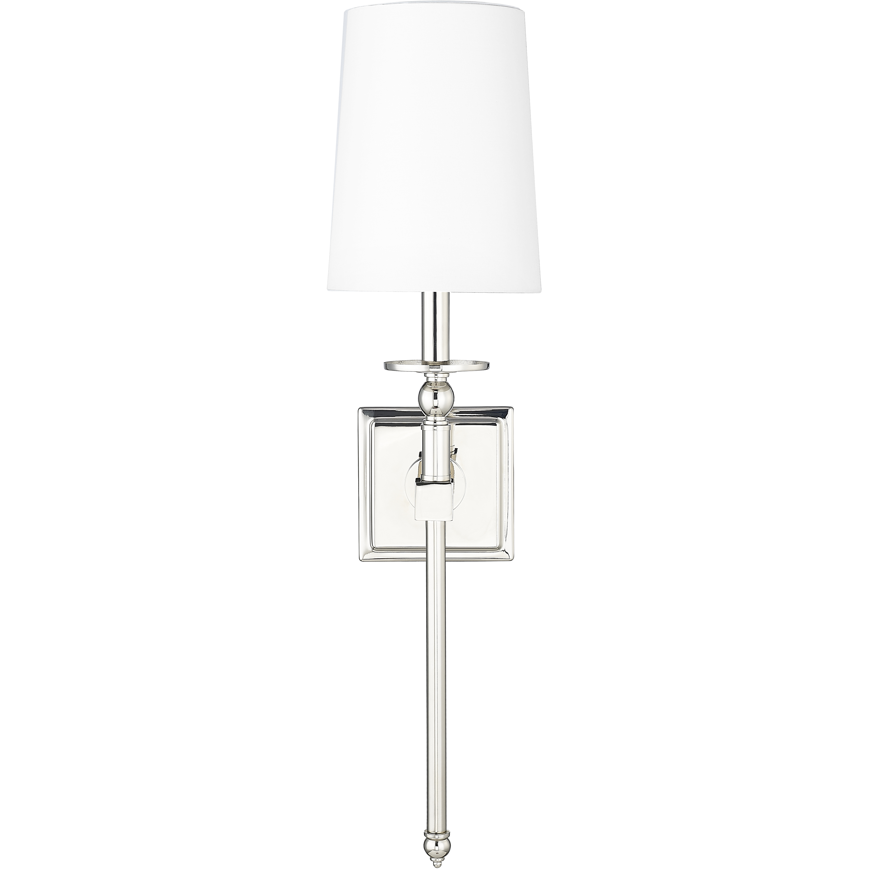 None Wall Sconce Wall Light in Polished Nickel